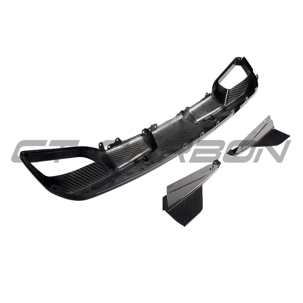 BMW F95 X5M PRE-LCI 2020-2023 CARBON FIBRE DIFFUSER WITH CORNERS