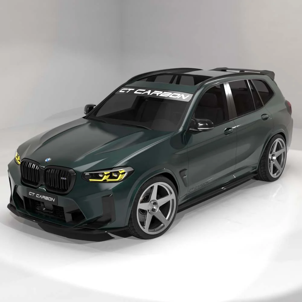 BMW F97 X3M & F98 X4M 2021-2024 (LCI) CARBON FIBRE SPLITTER - CT DESIGN