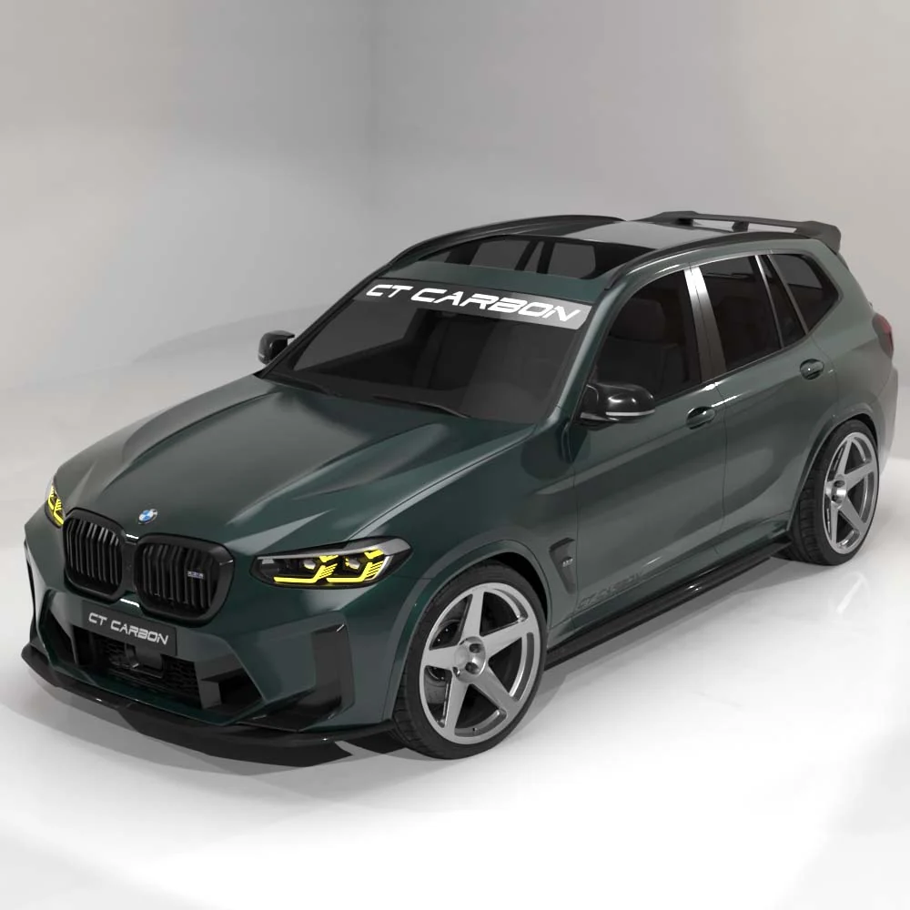 BMW F97 X3M & F98 X4M 2021-2024 (LCI) CARBON FIBRE SPLITTER - CT DESIGN