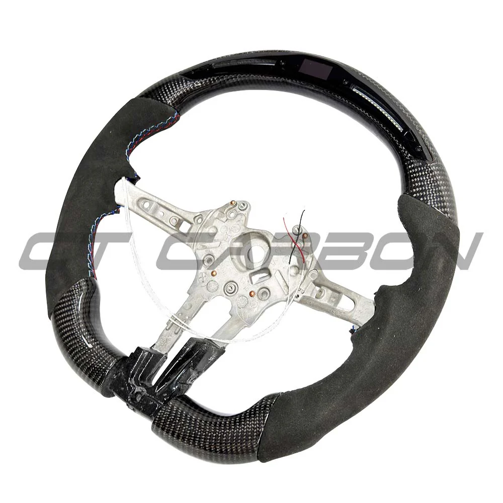BMW FXX ALCANTARA/CARBON FIBRE/LED FLAT BOTTOM STEERING WHEEL WITH ACC