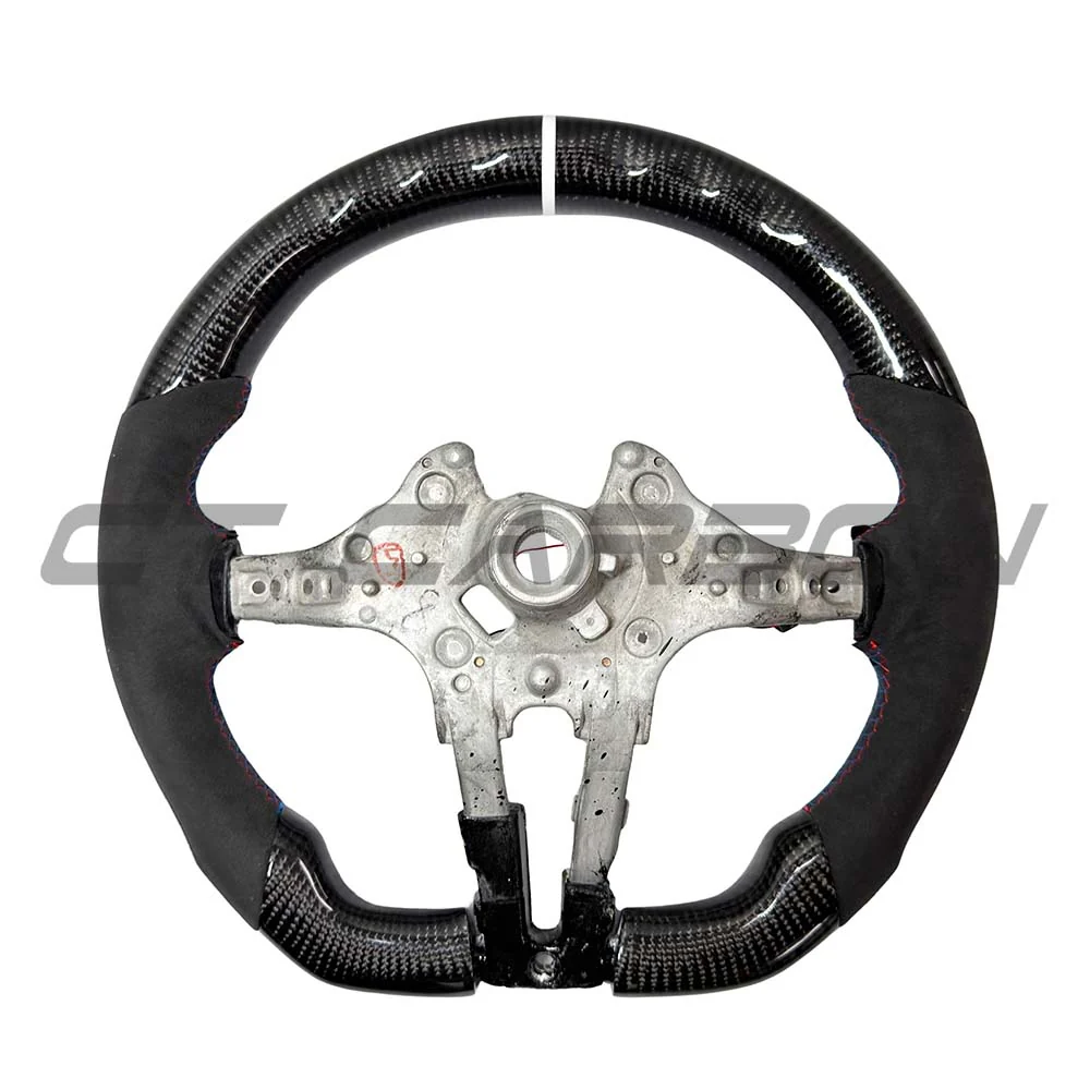 BMW FXX ALCANTARA/CARBON FIBRE/LED FLAT BOTTOM STEERING WHEEL