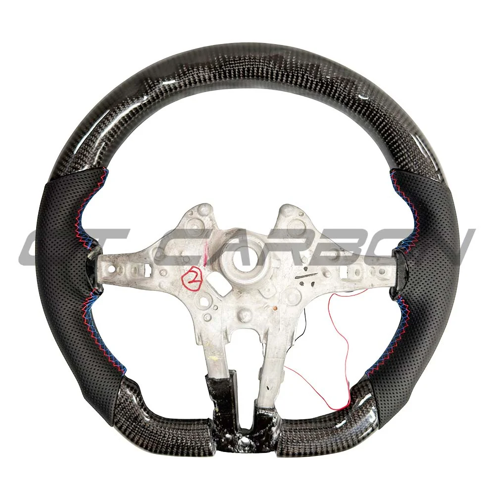 BMW FXX CARBON FIBRE/LEATHER/LED FLAT BOTTOM STEERING WHEEL