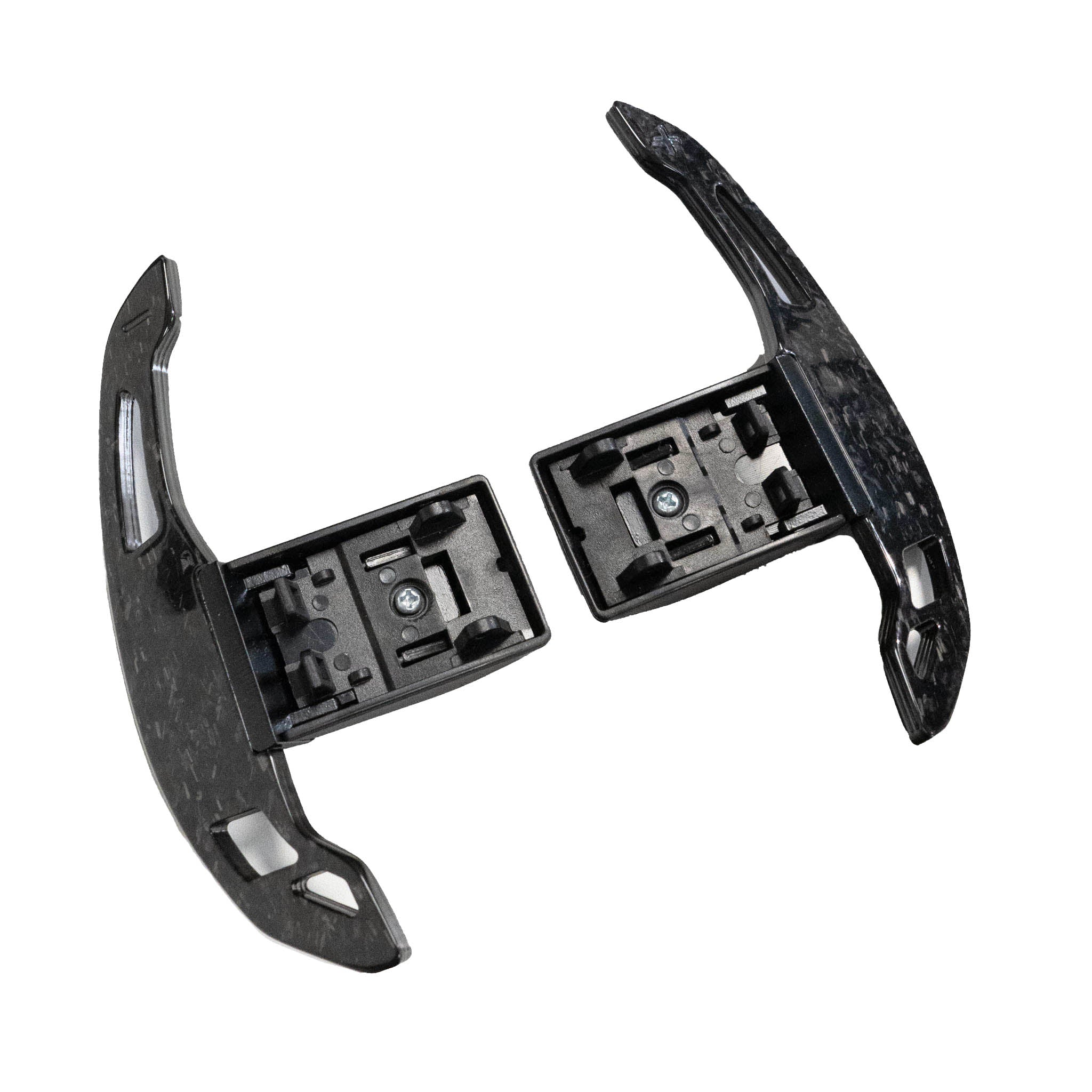 BMW Fxx FORGED CARBON FIBRE SHIFTER PADDLES V3-Accessories-CT CARBON-CT Carbon - High-quality carbon fiber and gloss black aerodynamic parts for premium sports and luxury vehicles.