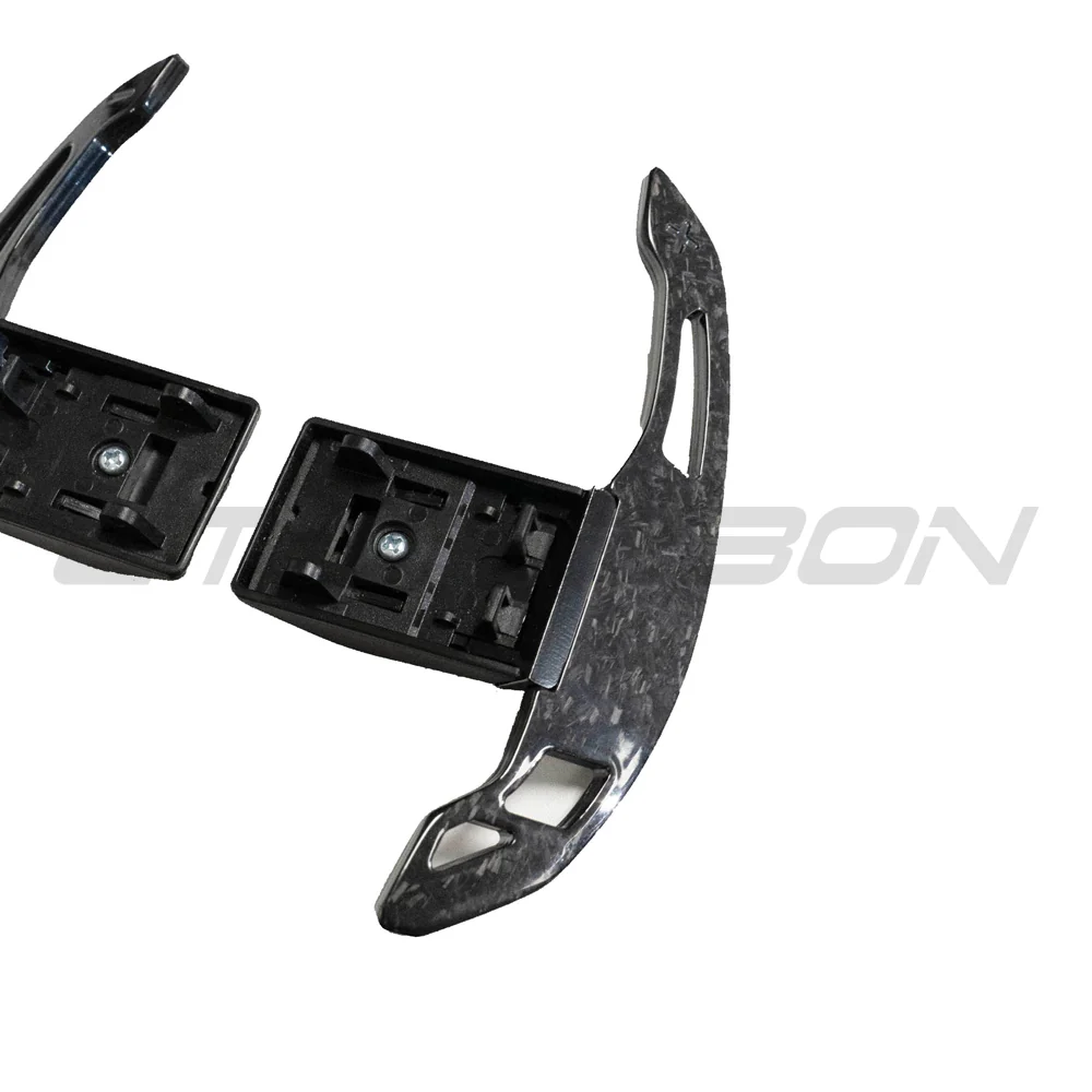BMW Fxx FORGED CARBON FIBRE SHIFTER PADDLES V3-Accessories-CT CARBON-CT Carbon - High-quality carbon fiber and gloss black aerodynamic parts for premium sports and luxury vehicles.