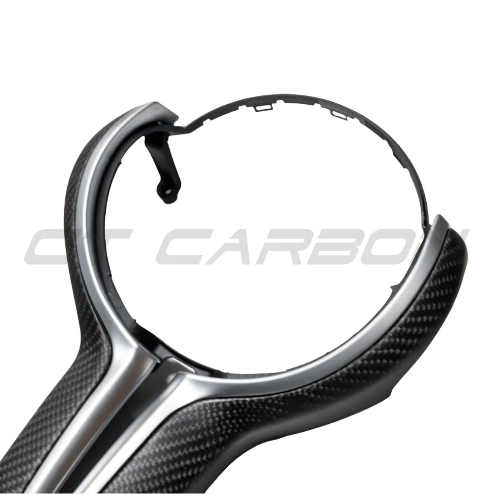 BMW Fxx M CAR MATTE CARBON FIBRE STEERING WHEEL TRIM-Accessories-CT CARBON-CT Carbon - High-quality carbon fiber and gloss black aerodynamic parts for premium sports and luxury vehicles.