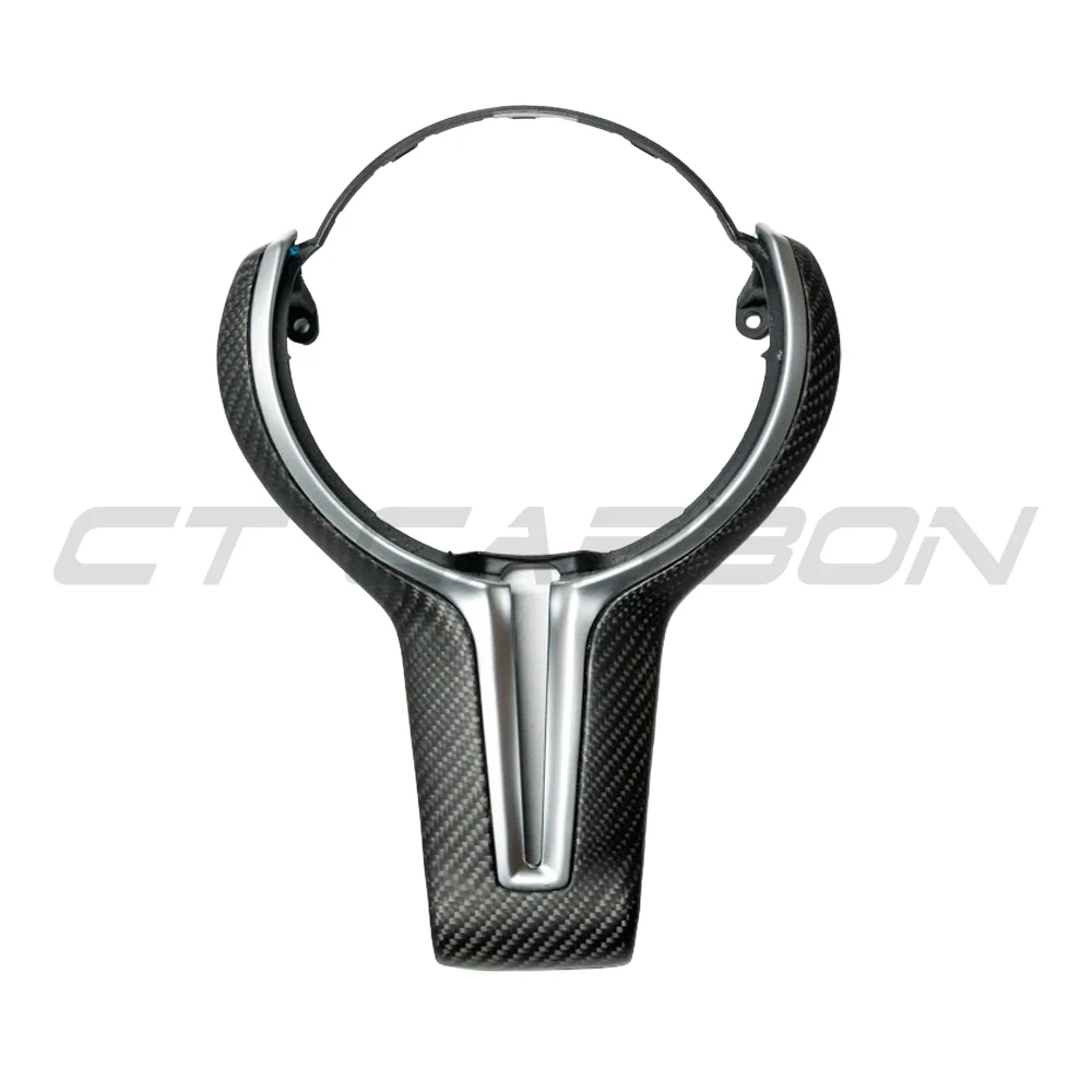 BMW Fxx M CAR MATTE CARBON FIBRE STEERING WHEEL TRIM-Accessories-CT CARBON-CT Carbon - High-quality carbon fiber and gloss black aerodynamic parts for premium sports and luxury vehicles.