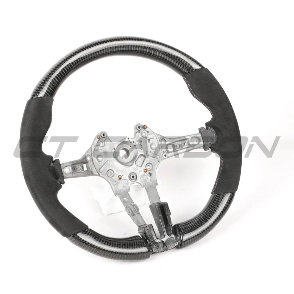 BMW FXX CARBON FIBRE & ALCANTARA ROUND CUSTOM STEERING WHEEL