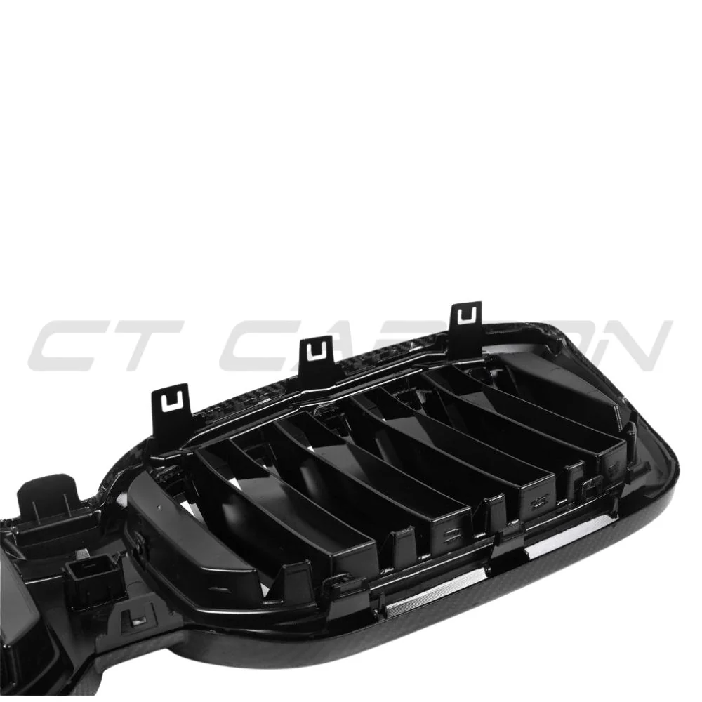 BMW X3 G01 LCI DOUBLE SLAT CARBON FIBRE FRONT GRILLE-Accessories-CT CARBON-CT Carbon - High-quality carbon fiber and gloss black aerodynamic parts for premium sports and luxury vehicles.