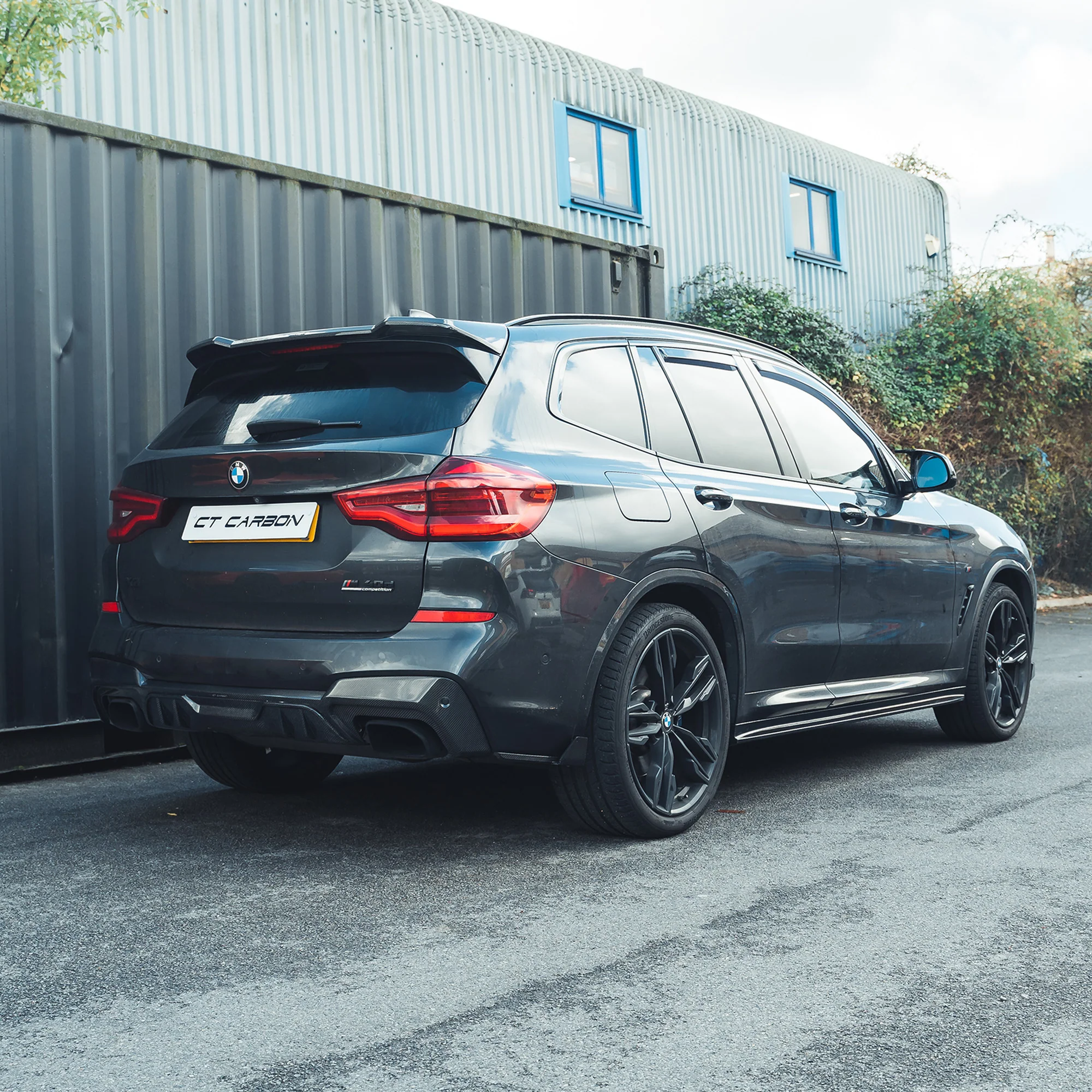 BMW X3 G01 CARBON FIBRE DIFFUSER-Diffuser-CT CARBON-CT Carbon - High-quality carbon fiber and gloss black aerodynamic parts for premium sports and luxury vehicles.