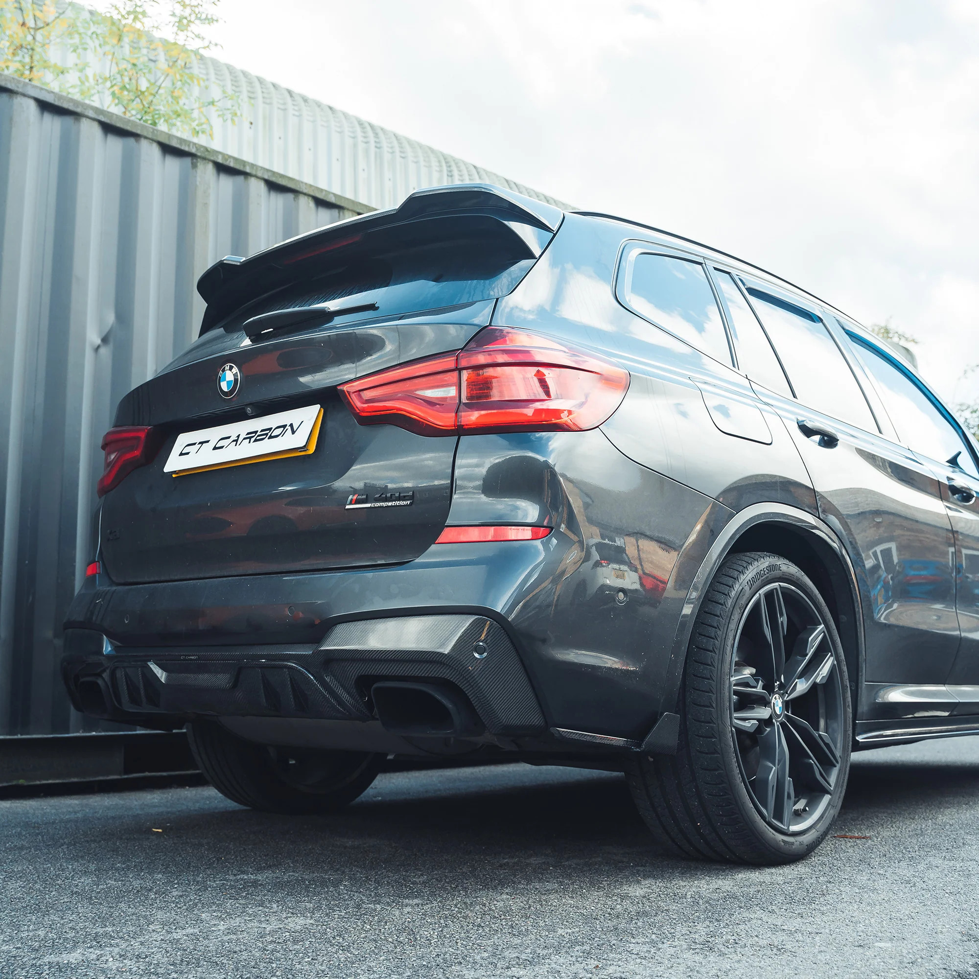 BMW X3 G01 CARBON FIBRE DIFFUSER-Diffuser-CT CARBON-CT Carbon - High-quality carbon fiber and gloss black aerodynamic parts for premium sports and luxury vehicles.