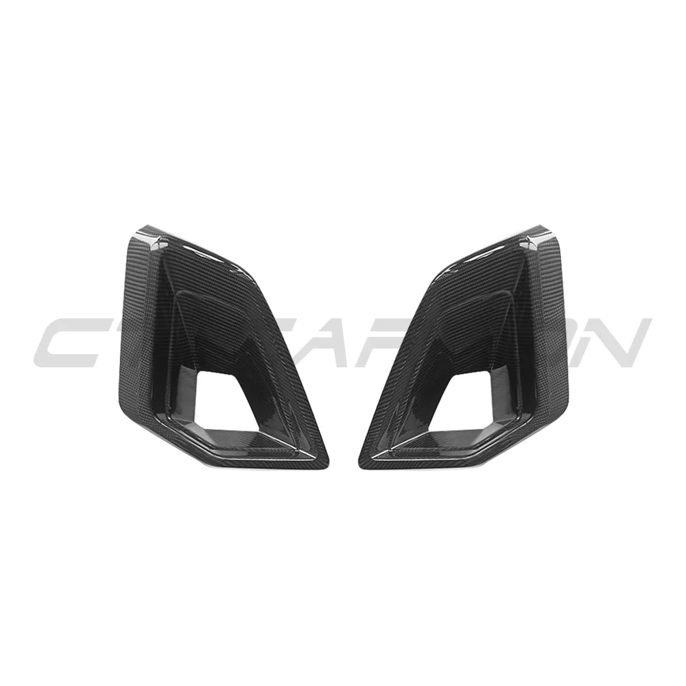 BMW G05 X5 LCI 2024+ LCI CARBON FIBRE FRONT DUCT ADD ON-Accessories-CT CARBON-CT Carbon - High-quality carbon fiber and gloss black aerodynamic parts for premium sports and luxury vehicles.