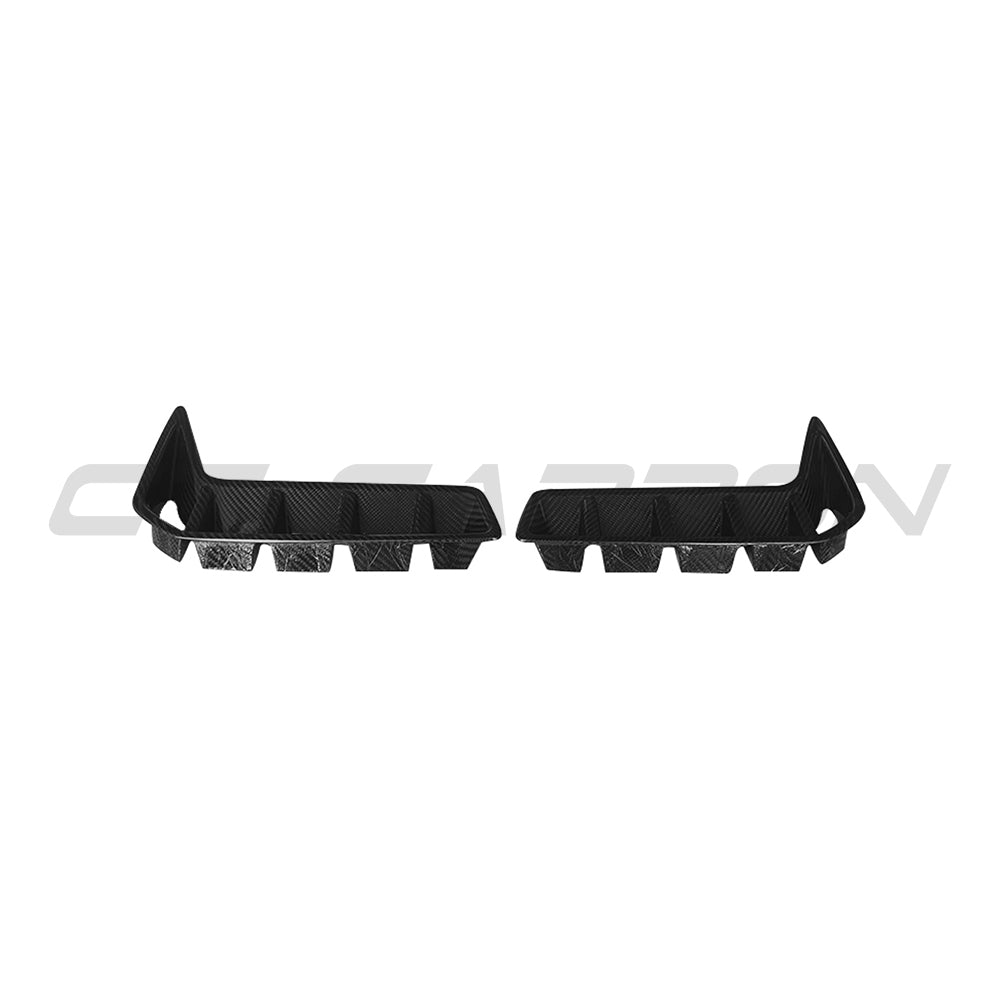 BMW G05 X5 LCI 2024+ LCI CARBON FIBRE FRONT VENT ADD ON-Accessories-CT CARBON-CT Carbon - High-quality carbon fiber and gloss black aerodynamic parts for premium sports and luxury vehicles.