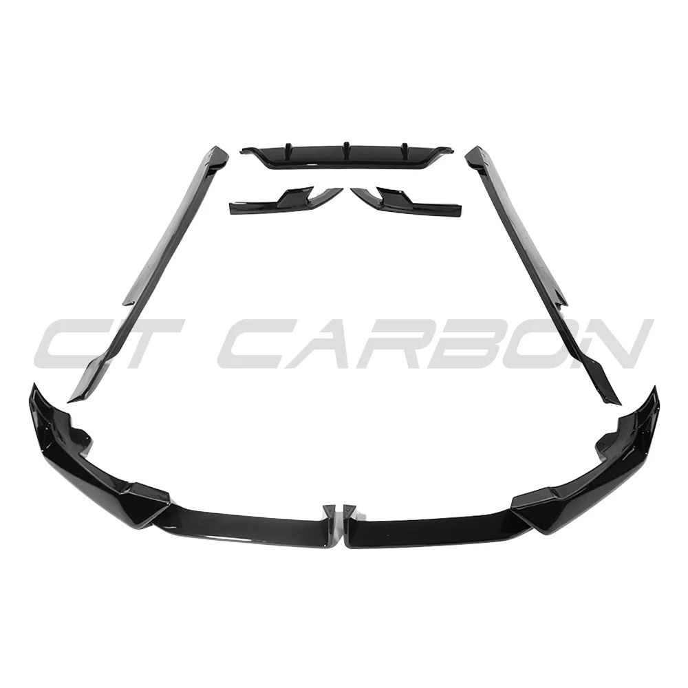 BMW G06 X6 LCI FULL GLOSS BLACK KIT-Kit-BLAK BY CT-CT Carbon - High-quality carbon fiber and gloss black aerodynamic parts for premium sports and luxury vehicles.