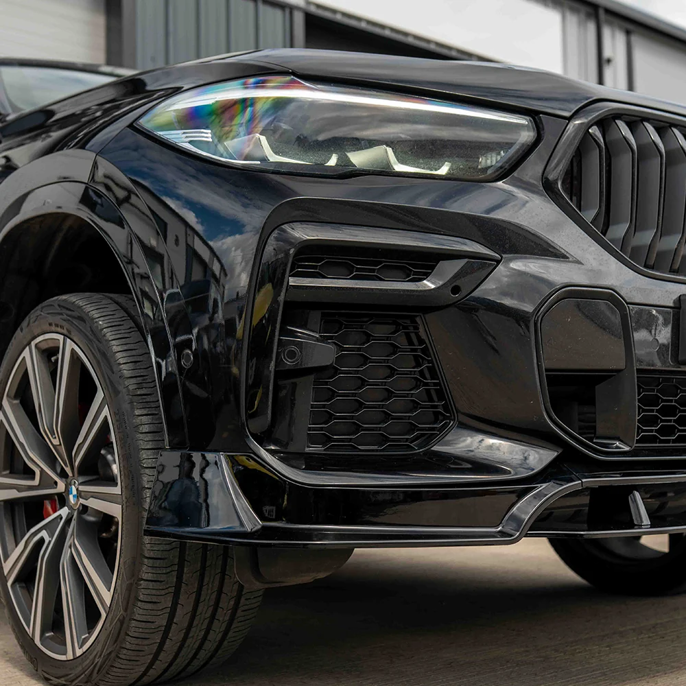 BMW G06 X6 PRE-LCI FULL GLOSS BLACK KIT-Kit-BLAK BY CT-CT Carbon - High-quality carbon fiber and gloss black aerodynamic parts for premium sports and luxury vehicles.