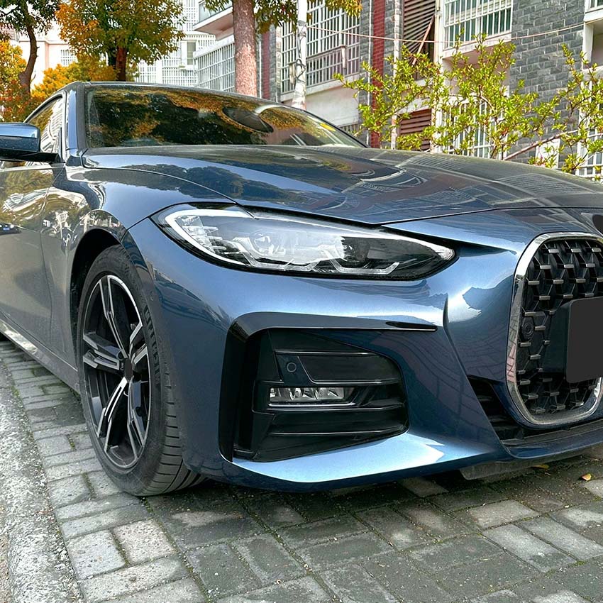 BMW G22/G23 4 SERIES 2020-2024 GLOSS BLACK FRONT BUMPER TRIMS