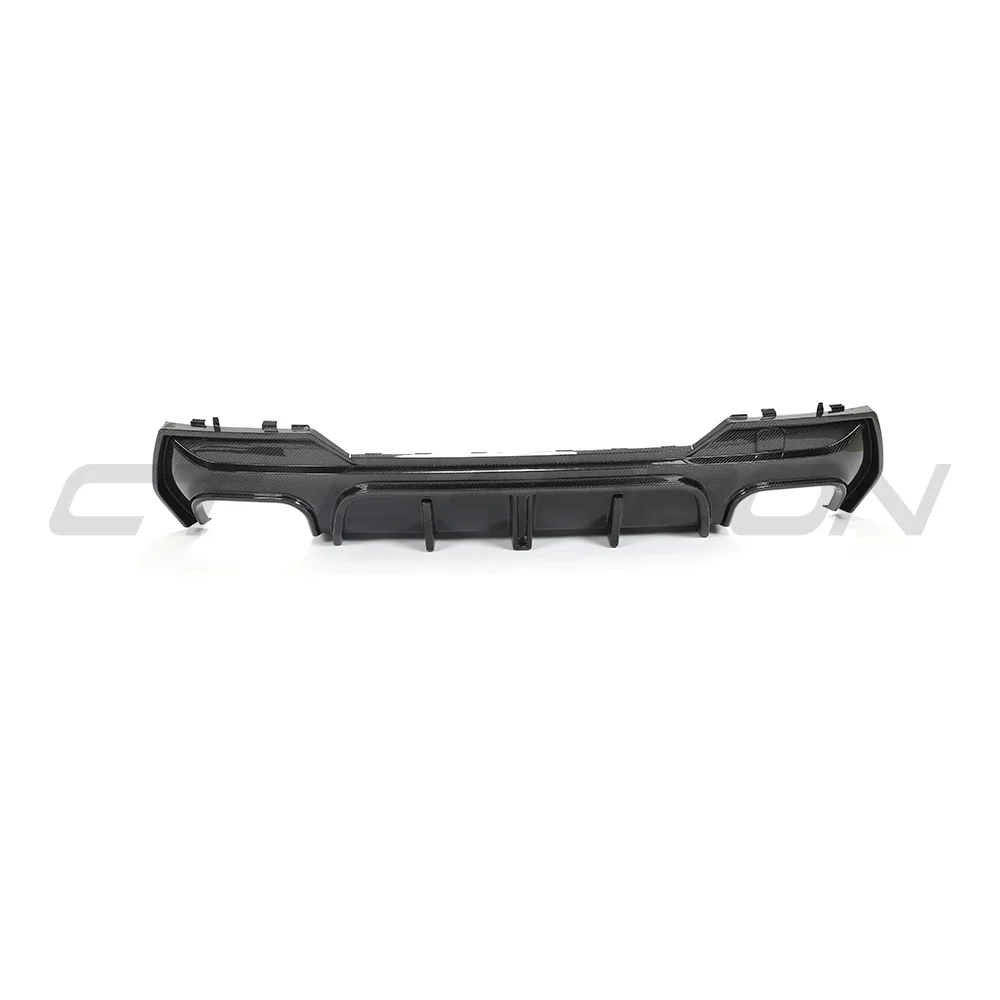 BMW 4 SERIES 2020+ G22/G23 QUAD TIP CARBON FIBRE DIFFUSER-Diffuser-CT CARBON-CT Carbon - High-quality carbon fiber and gloss black aerodynamic parts for premium sports and luxury vehicles.