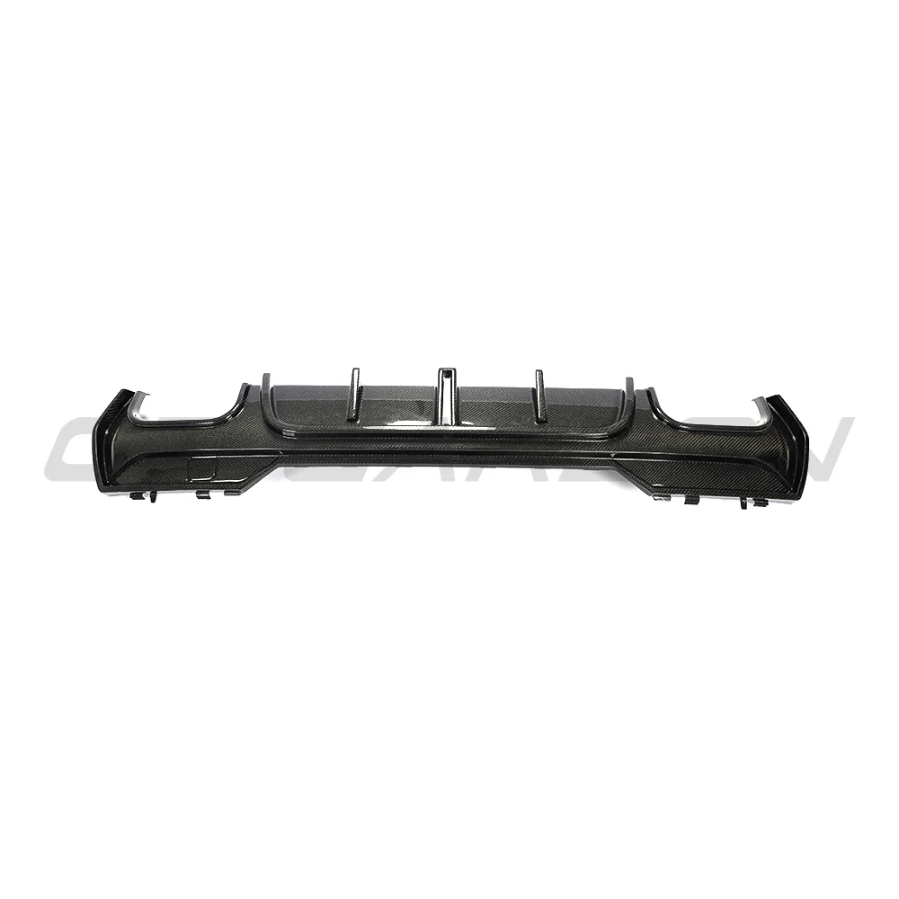 BMW 4 SERIES 2020+ G22/G23 QUAD TIP CARBON FIBRE DIFFUSER-Diffuser-CT CARBON-CT Carbon - High-quality carbon fiber and gloss black aerodynamic parts for premium sports and luxury vehicles.