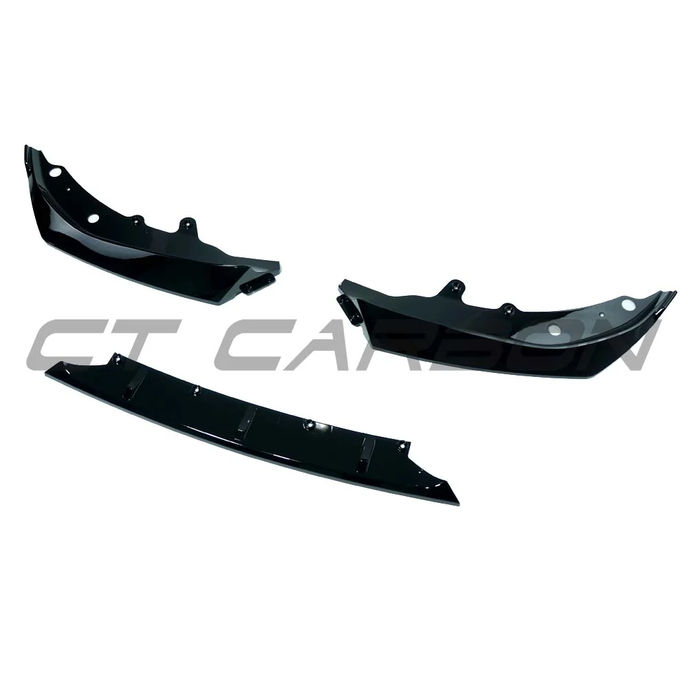 BMW G22/G23/G26 4 SERIES 2020-2024 GLOSS BLACK 3-PIECE SPLITTER