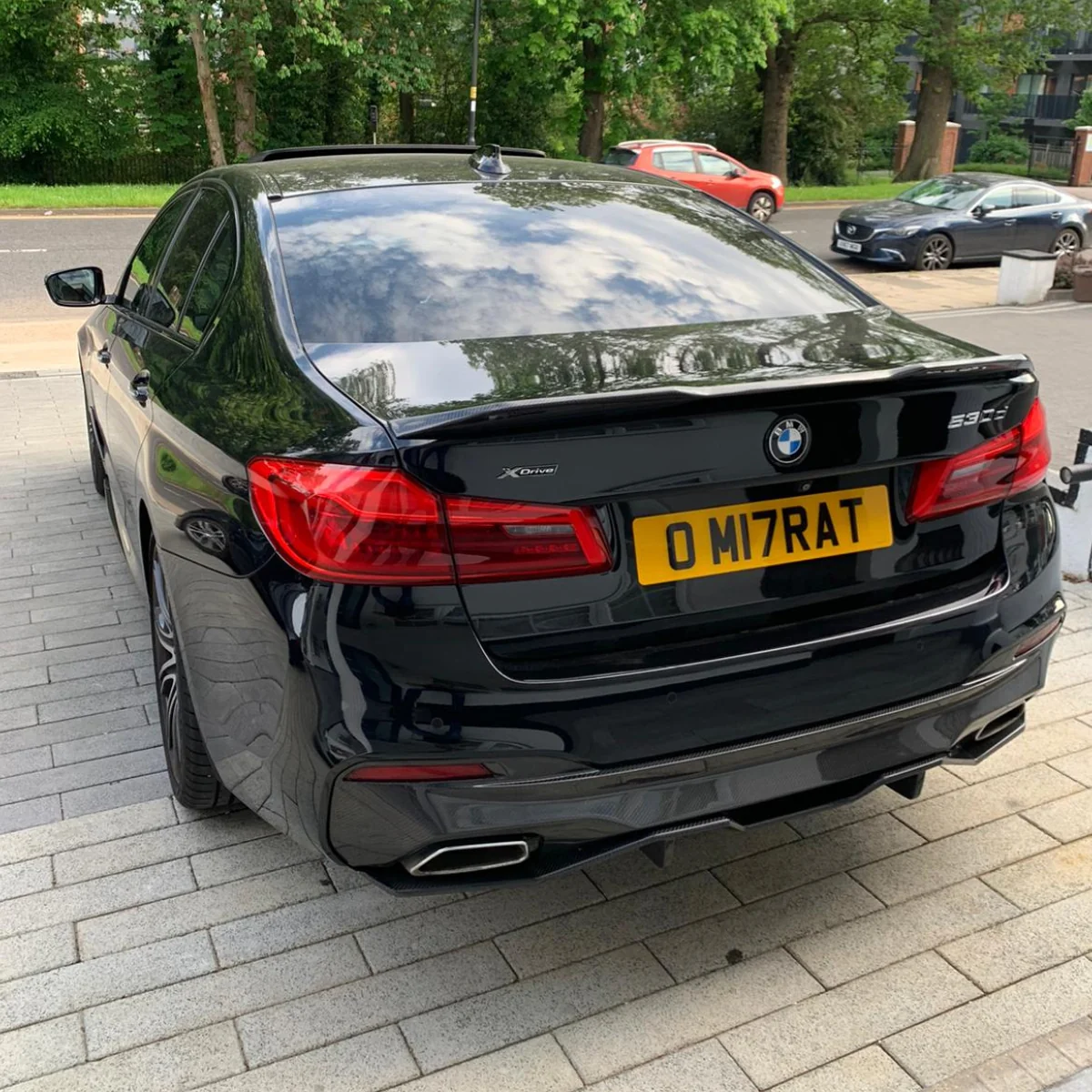 CT CARBON Diffuser BMW G30 M SPORT CARBON FIBRE DIFFUSER - OEM+ CT STYLE