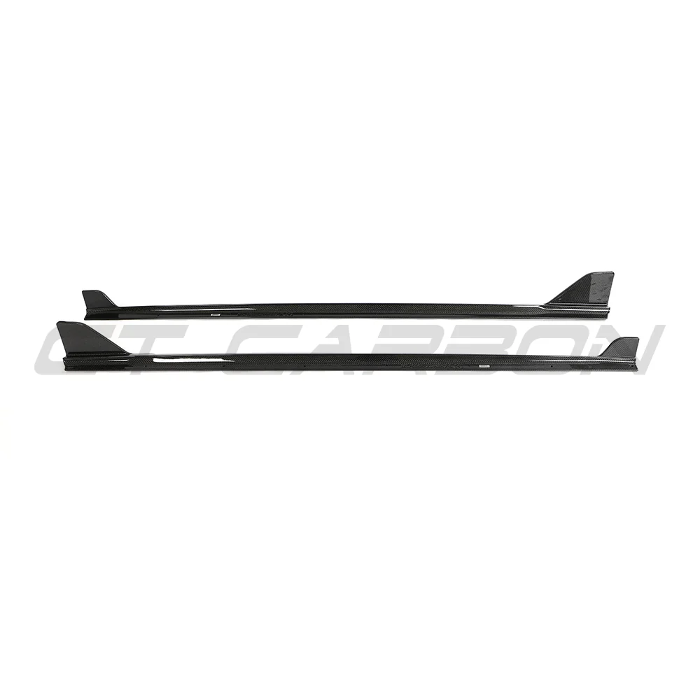 BMW G42 2 SERIES CARBON FIBRE FULL LENGTH SIDE SKIRTS-Side Skirts-CT CARBON-CT Carbon - High-quality carbon fiber and gloss black aerodynamic parts for premium sports and luxury vehicles.