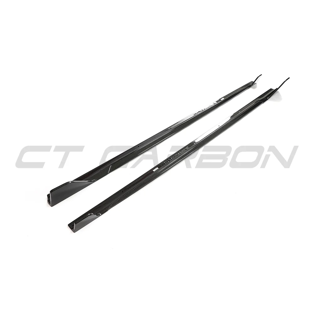 BMW G42 2 SERIES CARBON FIBRE FULL LENGTH SIDE SKIRTS-Side Skirts-CT CARBON-CT Carbon - High-quality carbon fiber and gloss black aerodynamic parts for premium sports and luxury vehicles.