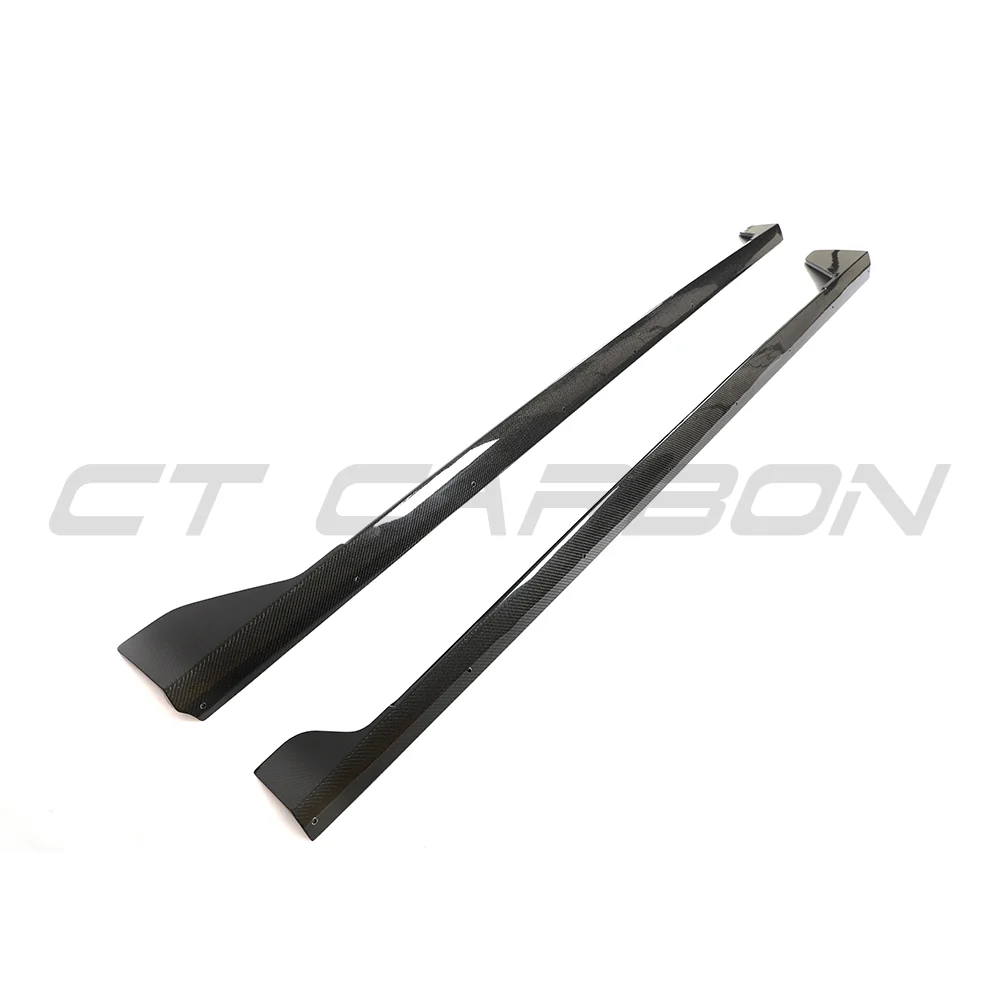 BMW G42 2 SERIES CARBON FIBRE FULL LENGTH SIDE SKIRTS-Side Skirts-CT CARBON-CT Carbon - High-quality carbon fiber and gloss black aerodynamic parts for premium sports and luxury vehicles.