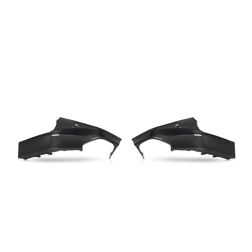 BMW G42 2 SERIES CARBON FIBRE REAR BUMPER CORNERS-Accessories-CT CARBON-CT Carbon - High-quality carbon fiber and gloss black aerodynamic parts for premium sports and luxury vehicles.