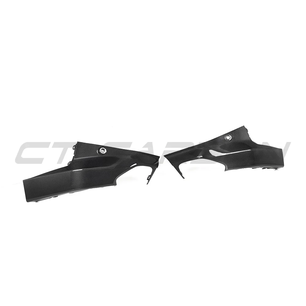 BMW G42 2 SERIES CARBON FIBRE REAR BUMPER CORNERS-Accessories-CT CARBON-CT Carbon - High-quality carbon fiber and gloss black aerodynamic parts for premium sports and luxury vehicles.