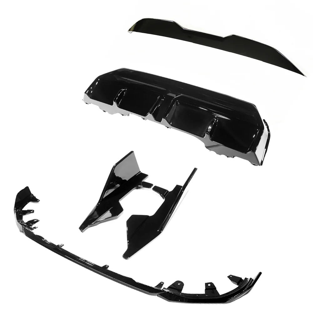 BMW G42 2 SERIES FULL GLOSS BLACK KIT - MP STYLE-Kit-BLAK BY CT-CT Carbon - High-quality carbon fiber and gloss black aerodynamic parts for premium sports and luxury vehicles.