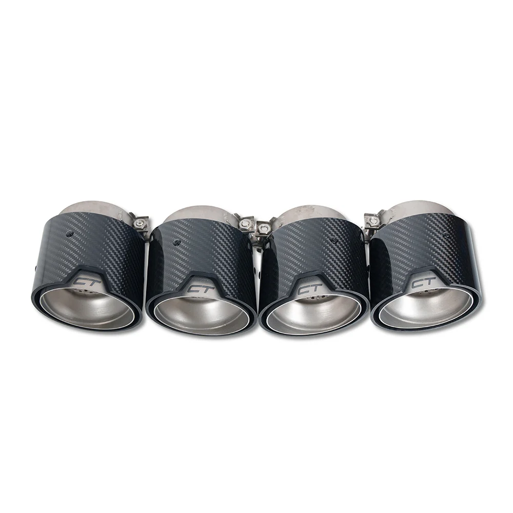 BMW M2, M3, M4 G87/G80/G81/G82/G83 CARBON EXHAUST TIPS - STAINLESS (SET OF 4)