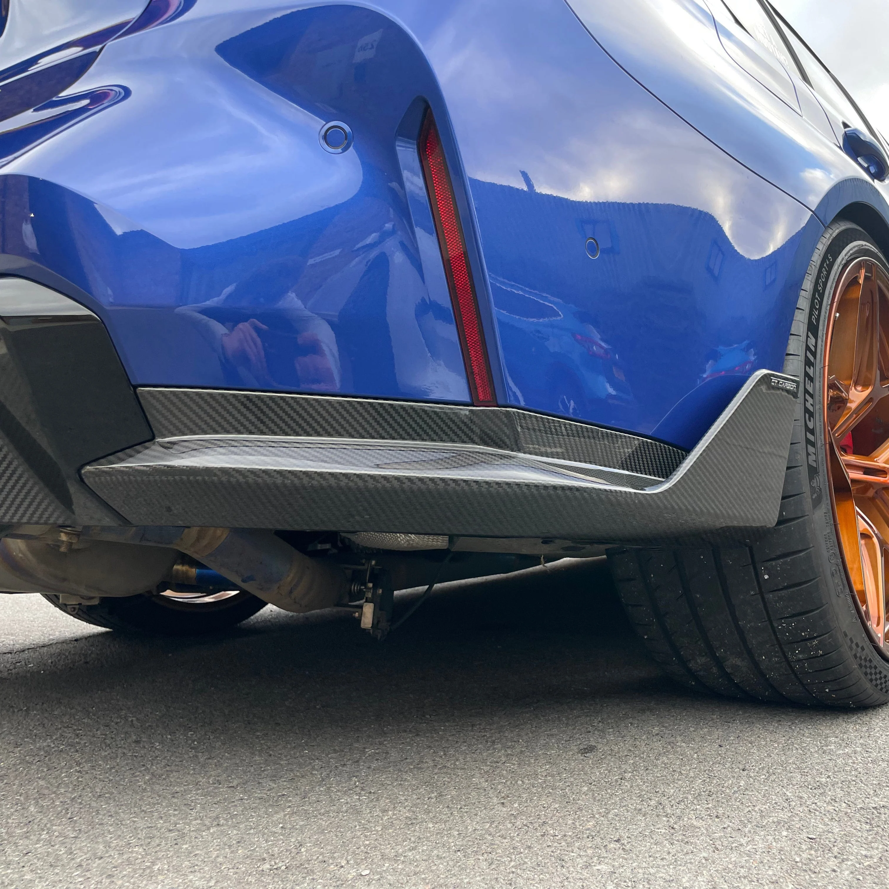CT CARBON Vehicles & Parts BMW M3 G80/G81 CARBON FIBRE REAR BUMPER CORNERS - MP STYLE