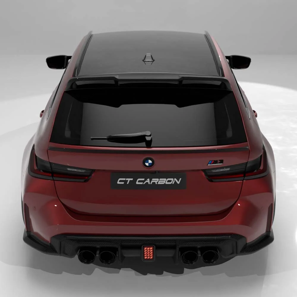 BMW G81 M3 & G21 3 SERIES TOURING 2018+ CARBON FIBRE ROOF SPOILER - V4 - CT DESIGN