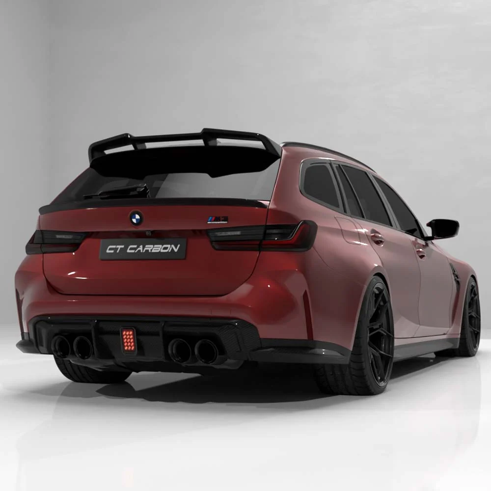 BMW G81 M3 & G21 3 SERIES TOURING 2018+ CARBON FIBRE ROOF SPOILER - V4 - CT DESIGN