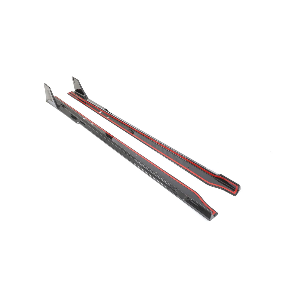 BMW G87 M2 2023+ CARBON FIBRE SIDE SKIRTS-Side Skirts-CT CARBON-CT Carbon - High-quality carbon fiber and gloss black aerodynamic parts for premium sports and luxury vehicles.