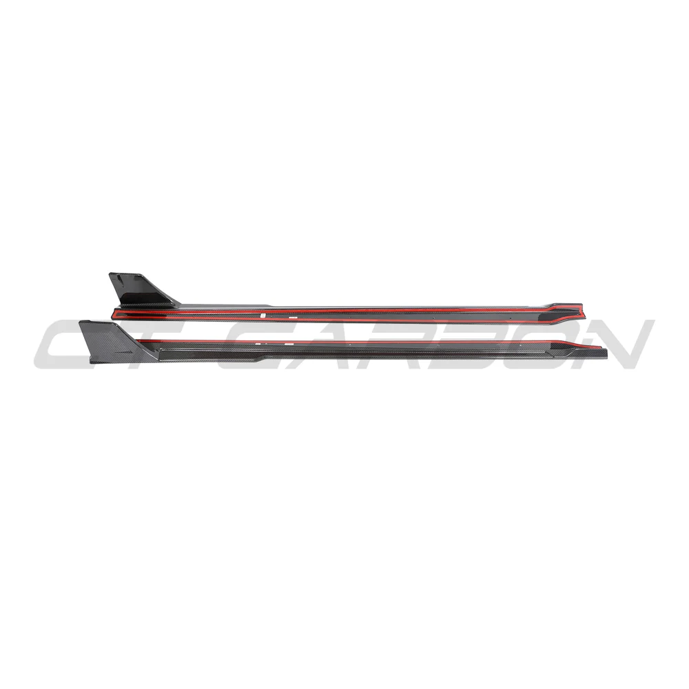 BMW G87 M2 2023+ CARBON FIBRE SIDE SKIRTS-Side Skirts-CT CARBON-CT Carbon - High-quality carbon fiber and gloss black aerodynamic parts for premium sports and luxury vehicles.