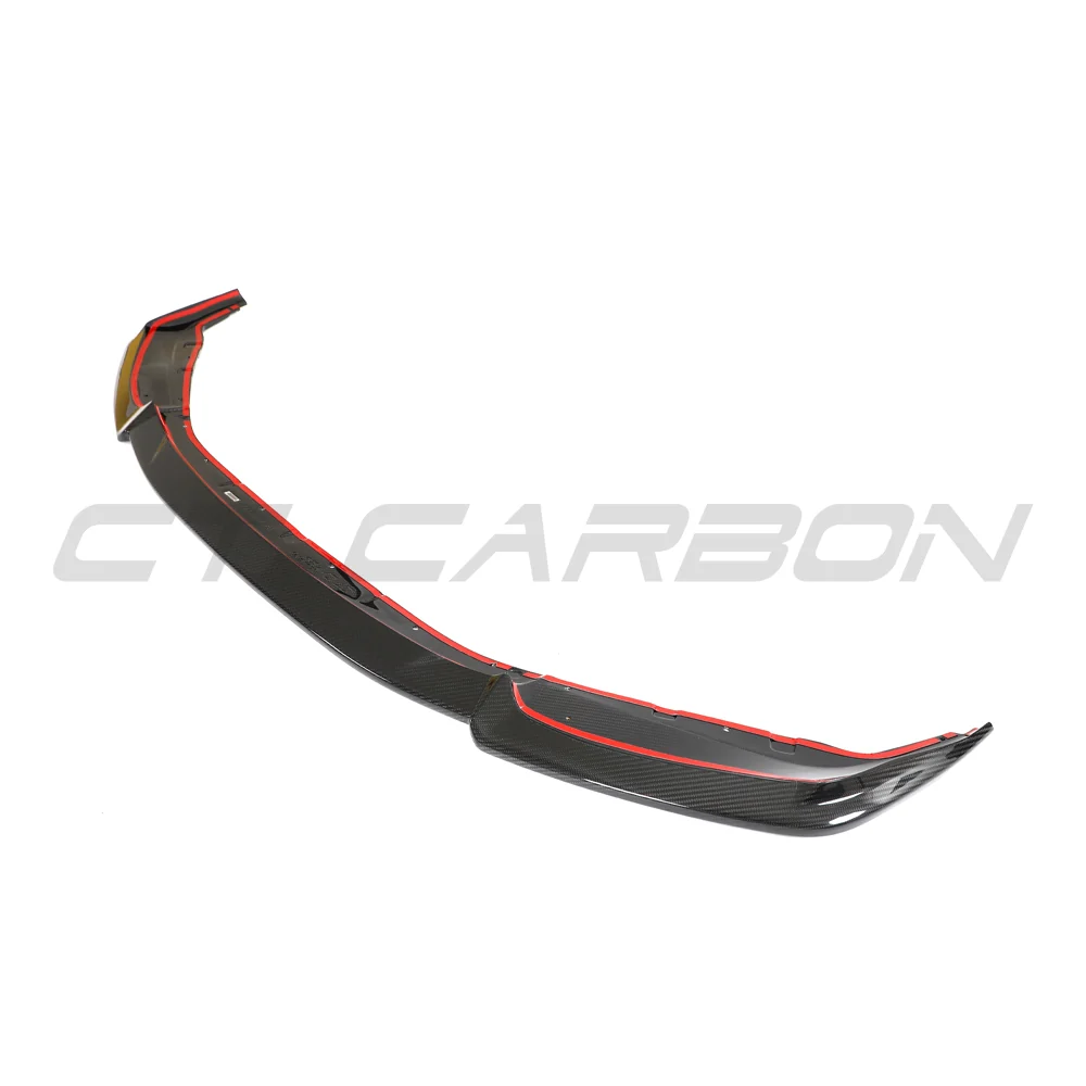 BMW G87 M2 CARBON FIBRE SPLITTER - CT DESIGN 1 PIECE-Splitter-CT CARBON-CT Carbon - High-quality carbon fiber and gloss black aerodynamic parts for premium sports and luxury vehicles.