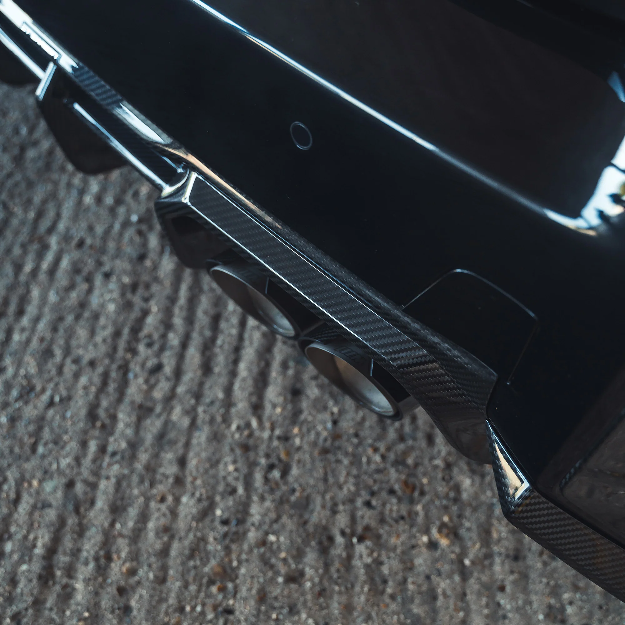 BMW G87 M2 CARBON FIBRE DIFFUSER - CT DESIGN-Diffuser-CT CARBON-CT Carbon - High-quality carbon fiber and gloss black aerodynamic parts for premium sports and luxury vehicles.