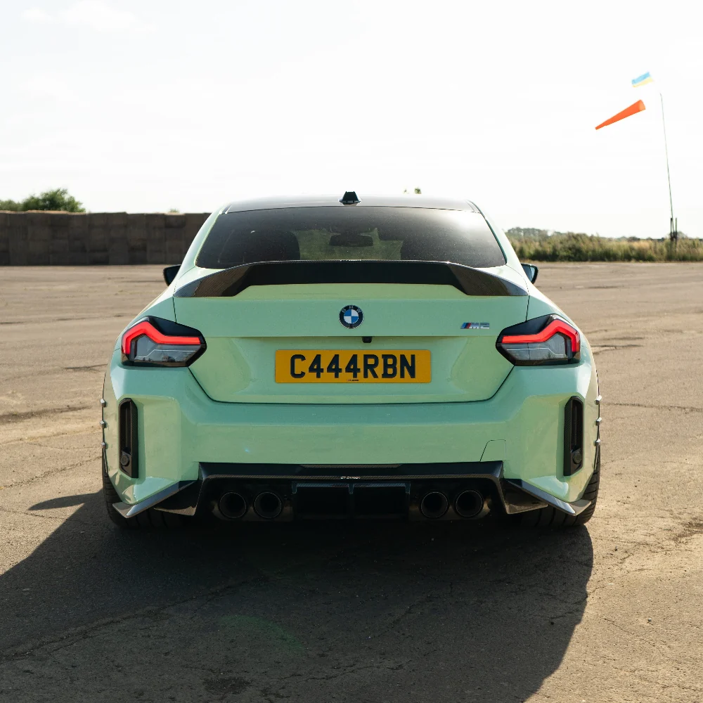 BMW G87 M2 CARBON FIBRE DIFFUSER V2 - CT DESIGN-Diffuser-CT CARBON-CT Carbon - High-quality carbon fiber and gloss black aerodynamic parts for premium sports and luxury vehicles.