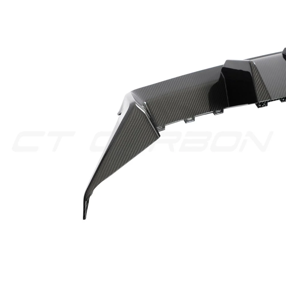BMW G87 M2 CARBON FIBRE DIFFUSER V2 - CT DESIGN-Diffuser-CT CARBON-CT Carbon - High-quality carbon fiber and gloss black aerodynamic parts for premium sports and luxury vehicles.