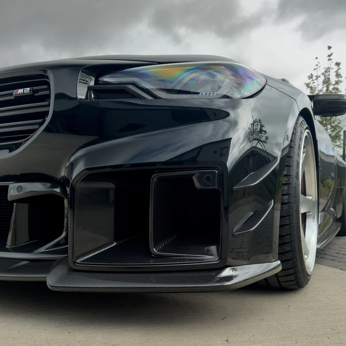 BMW G87 M2 CARBON FIBRE DUCTS - CT DESIGN-Accessories-CT CARBON-CT Carbon - High-quality carbon fiber and gloss black aerodynamic parts for premium sports and luxury vehicles.