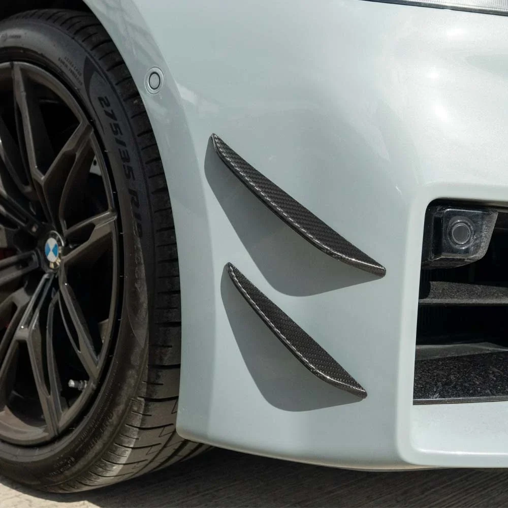 BMW G87 M2 CARBON FIBRE FRONT BUMPER CANARDS