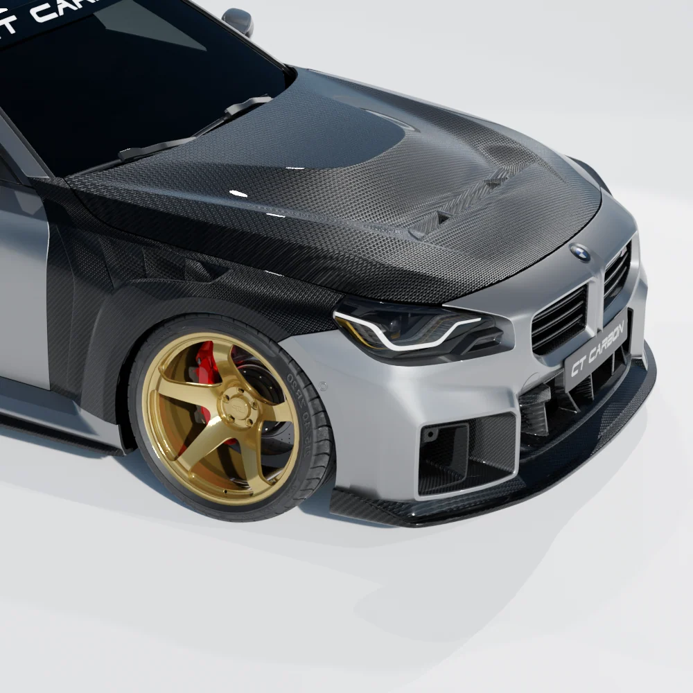 BMW G87 M2 CARBON FIBRE FRONT FENDERS/WINGS - CT DESIGN