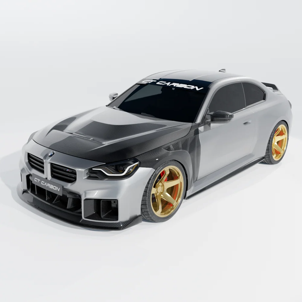 BMW G87 M2 CARBON FIBRE FRONT FENDERS/WINGS - CT DESIGN