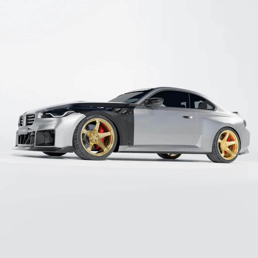 BMW G87 M2 CARBON FIBRE FRONT FENDERS/WINGS - CT DESIGN