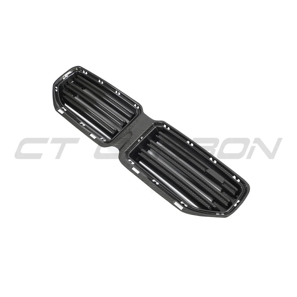 BMW G87 M2 CARBON FIBRE FRONT GRILLE - CT DESIGN-Accessories-CT CARBON-CT Carbon - High-quality carbon fiber and gloss black aerodynamic parts for premium sports and luxury vehicles.