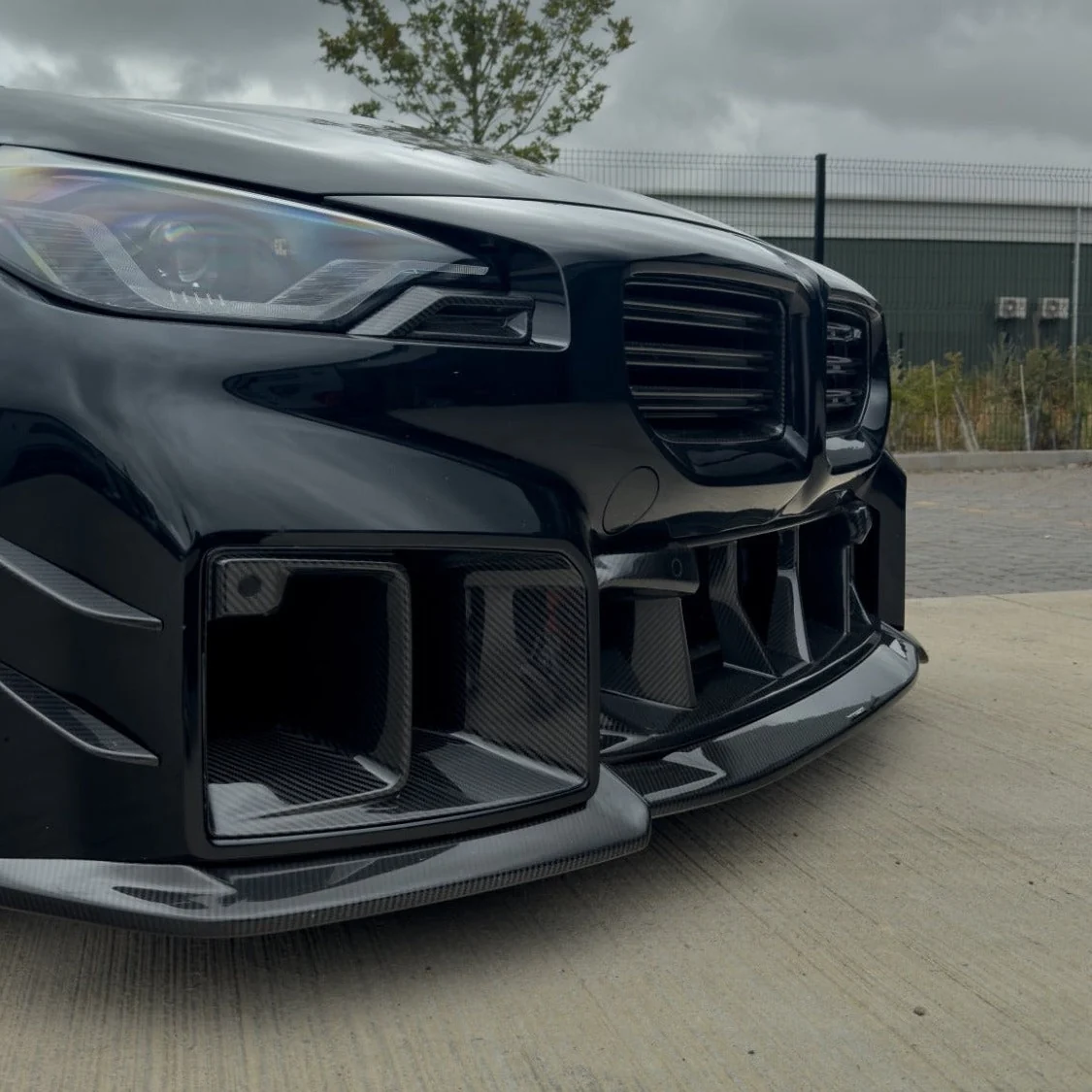 BMW G87 M2 CARBON FIBRE DUCTS - CT DESIGN-Accessories-CT CARBON-CT Carbon - High-quality carbon fiber and gloss black aerodynamic parts for premium sports and luxury vehicles.
