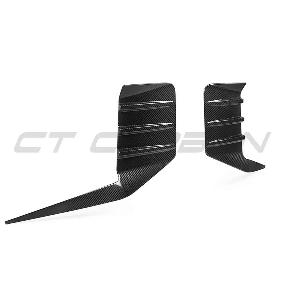 BMW G87 M2 CARBON FIBRE REAR BUMPER TRIM-Accessories-CT CARBON-CT Carbon - High-quality carbon fiber and gloss black aerodynamic parts for premium sports and luxury vehicles.