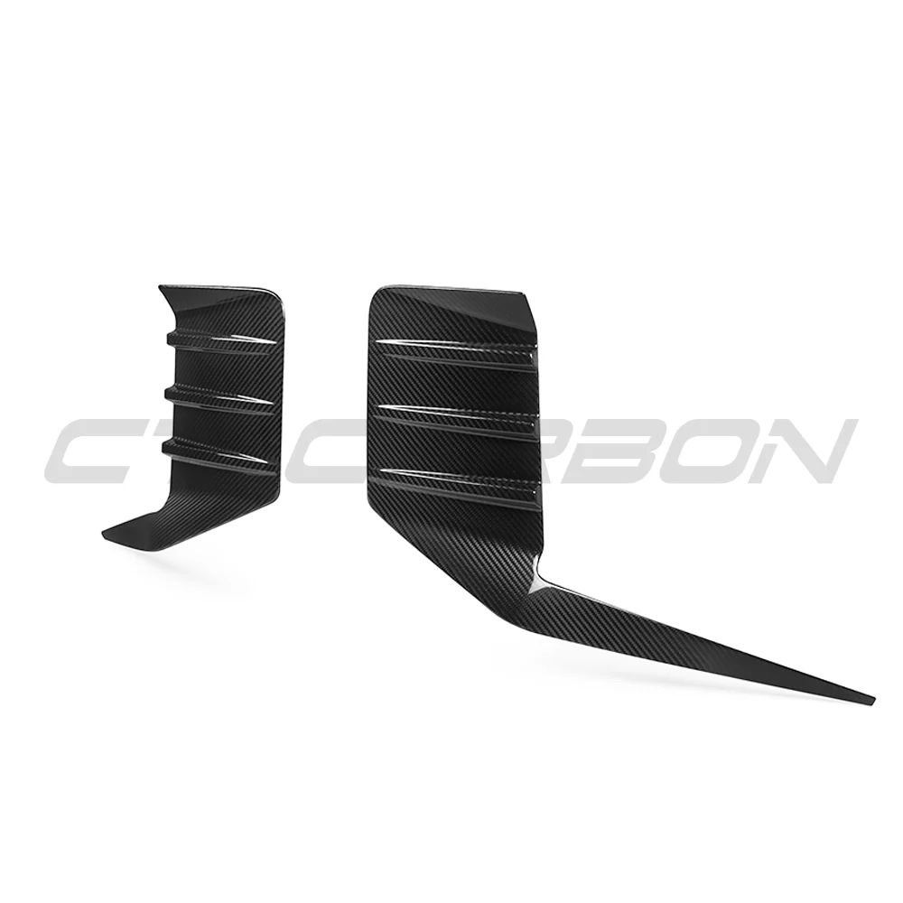 BMW G87 M2 CARBON FIBRE REAR BUMPER TRIM-Accessories-CT CARBON-CT Carbon - High-quality carbon fiber and gloss black aerodynamic parts for premium sports and luxury vehicles.