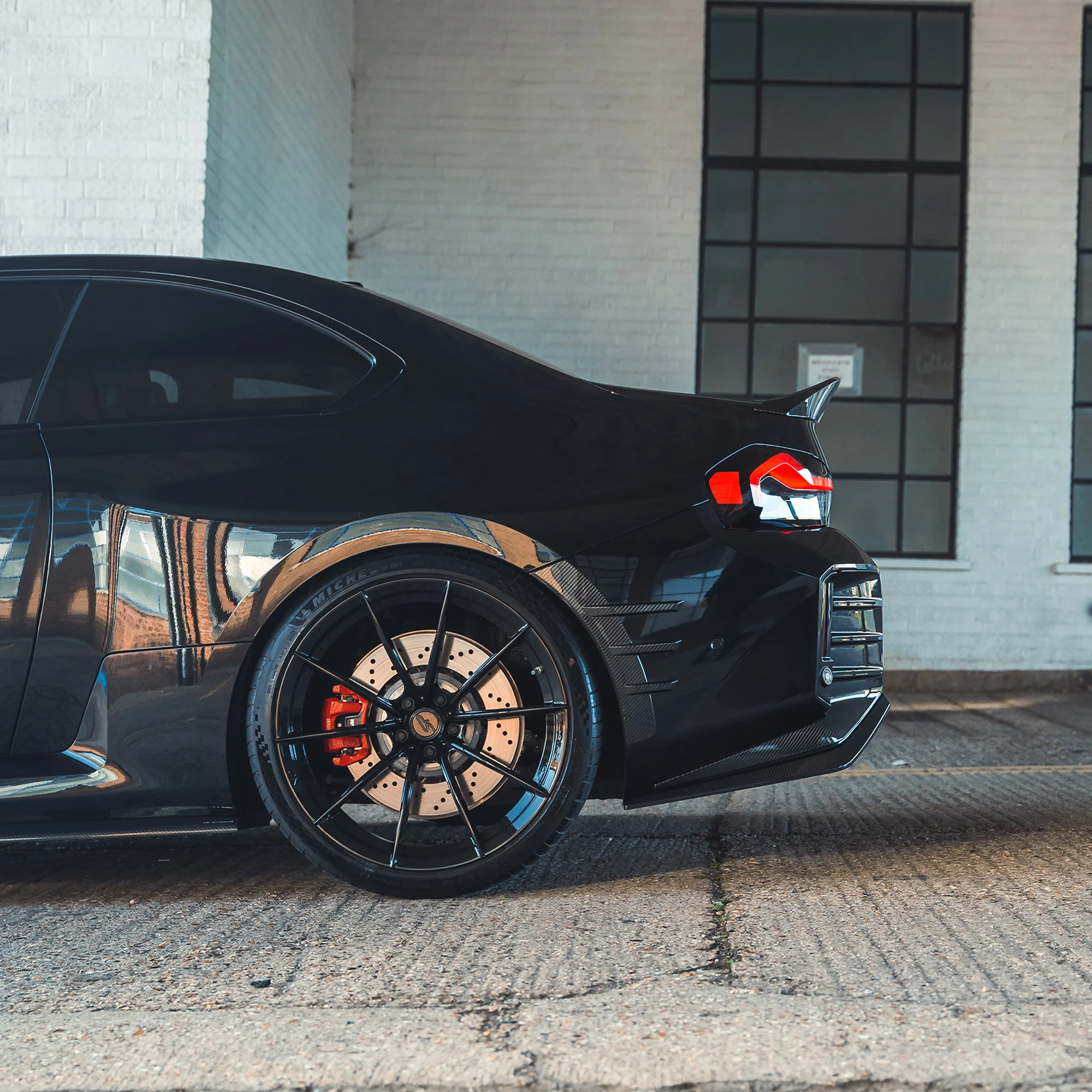 BMW G87 M2 CARBON FIBRE REAR SIDE FENDER TRIM-Accessories-CT CARBON-CT Carbon - High-quality carbon fiber and gloss black aerodynamic parts for premium sports and luxury vehicles.