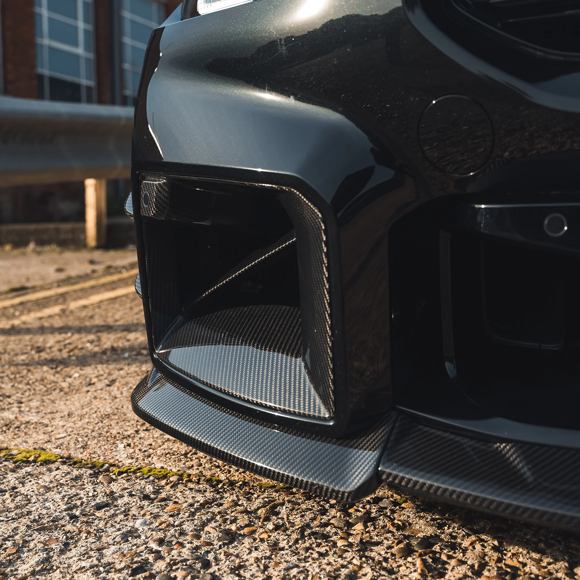 BMW G87 M2 CARBON FIBRE SPLITTER - CT DESIGN-Splitter-CT CARBON-CT Carbon - High-quality carbon fiber and gloss black aerodynamic parts for premium sports and luxury vehicles.